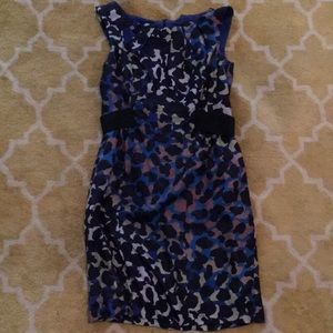 Blue Green Animal Print Nanette Lepore Dress